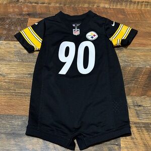 NFL‎ Steelers TJ Watt Baby Romper Jersey